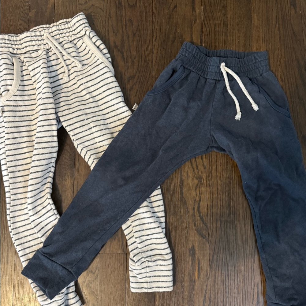 Striped and Solid Kids Jogger Pants